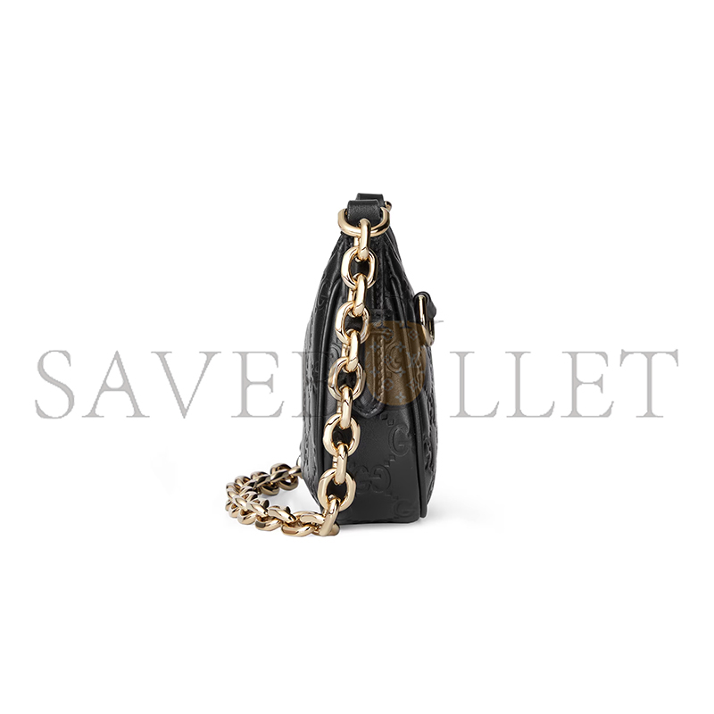 GUCCI GG EMBLEM MINI SHOULDER BAG 847091 (19*12*4cm)